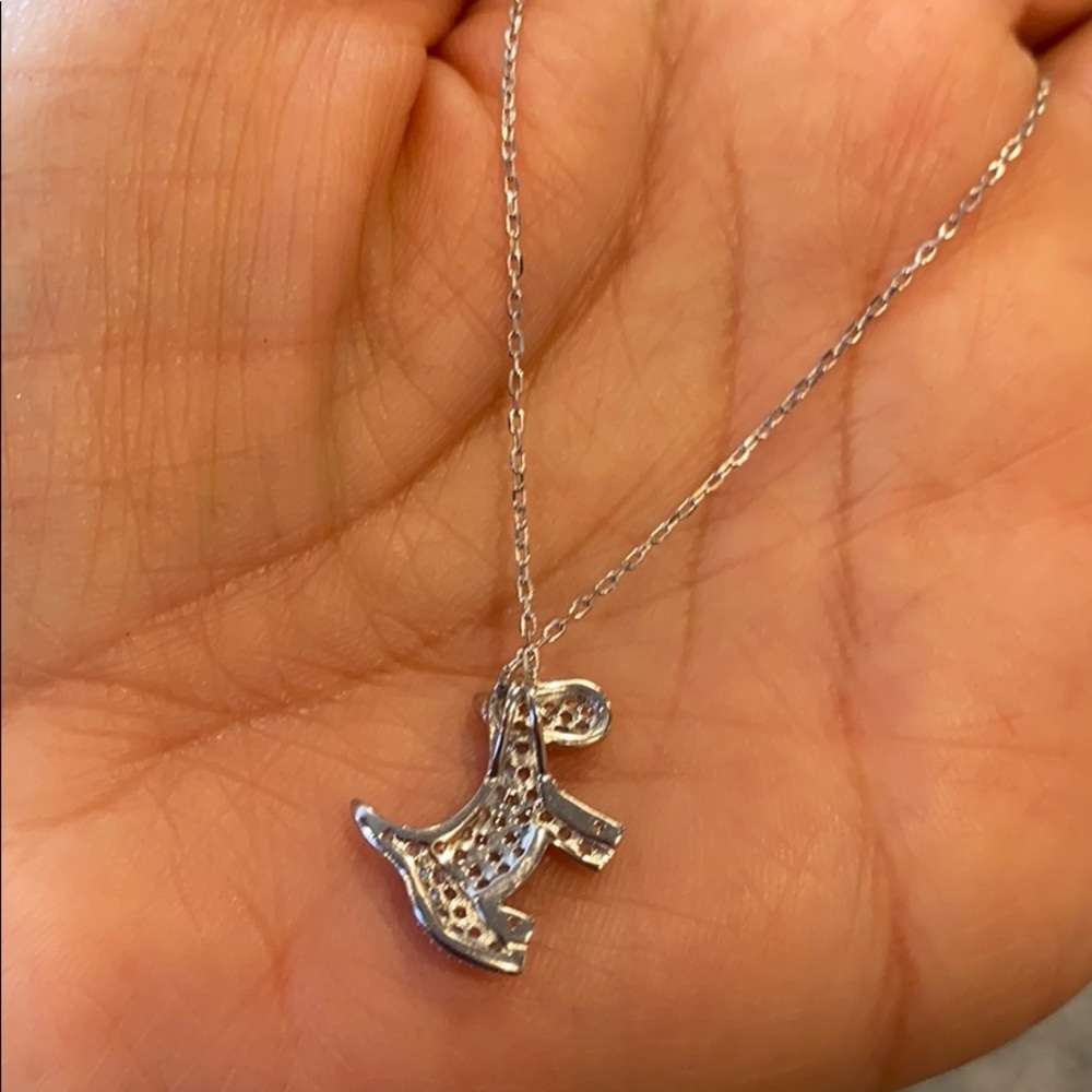 Sterling silver Dog Necklace 16β to 18β chain - Picture 4 of 6